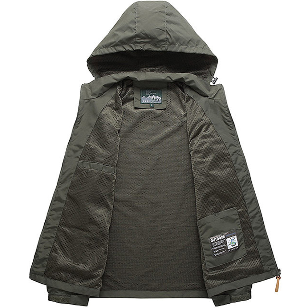 Men’s Tactical Waterproof Windbreaker Jacket