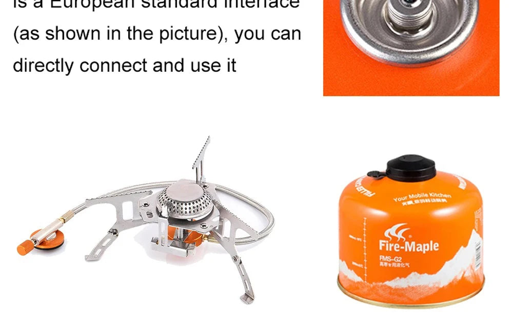 Camping Gas Stove – Portable Folding Outdoor Backpacking Stove 3500W
