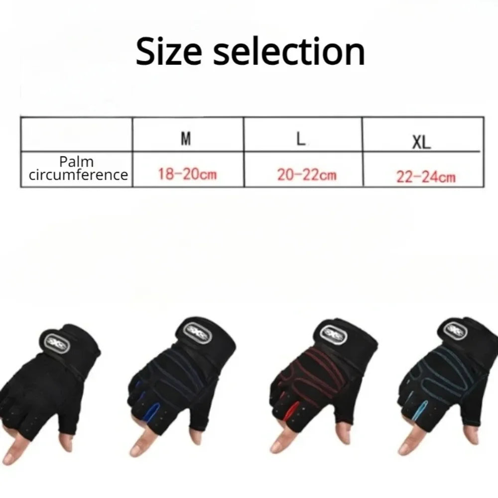 Outdoor Sport Fingerless Gloves with Wrist Guard