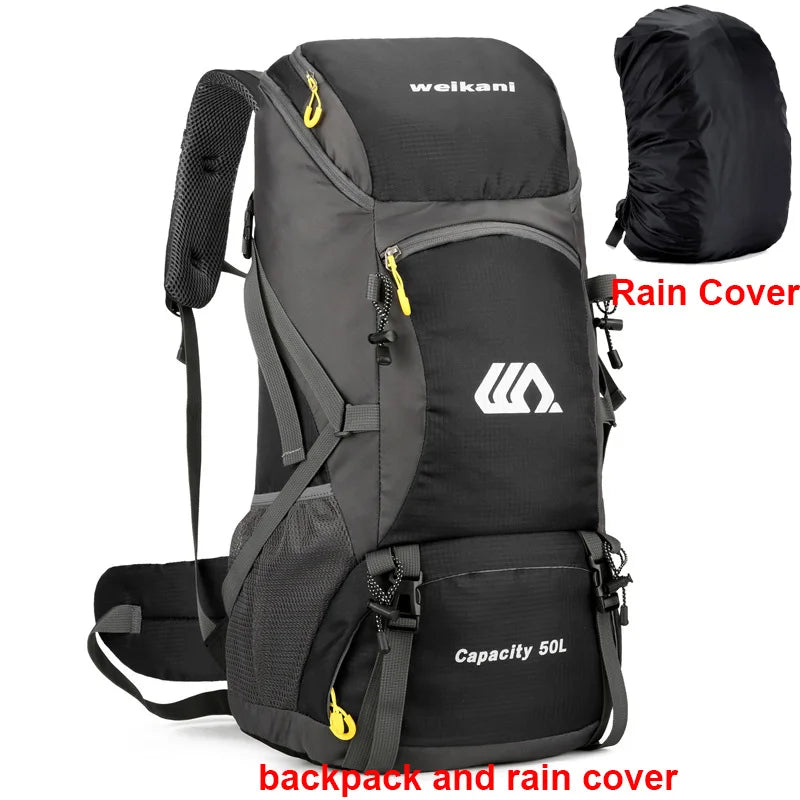 50L Waterproof Travel & Hiking Backpack