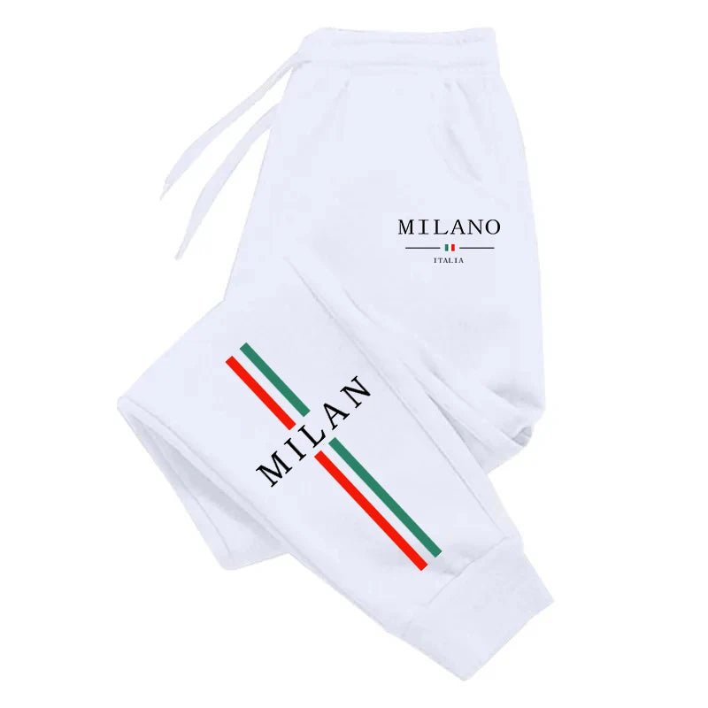Milan City Printed Jogger Pants for Men – High Quality Autumn Fashion Streetwear