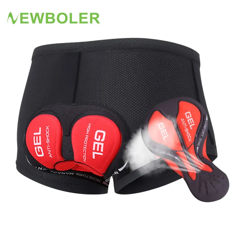 NEWBOLER Men’s 5D Gel Padded Cycling Underwear