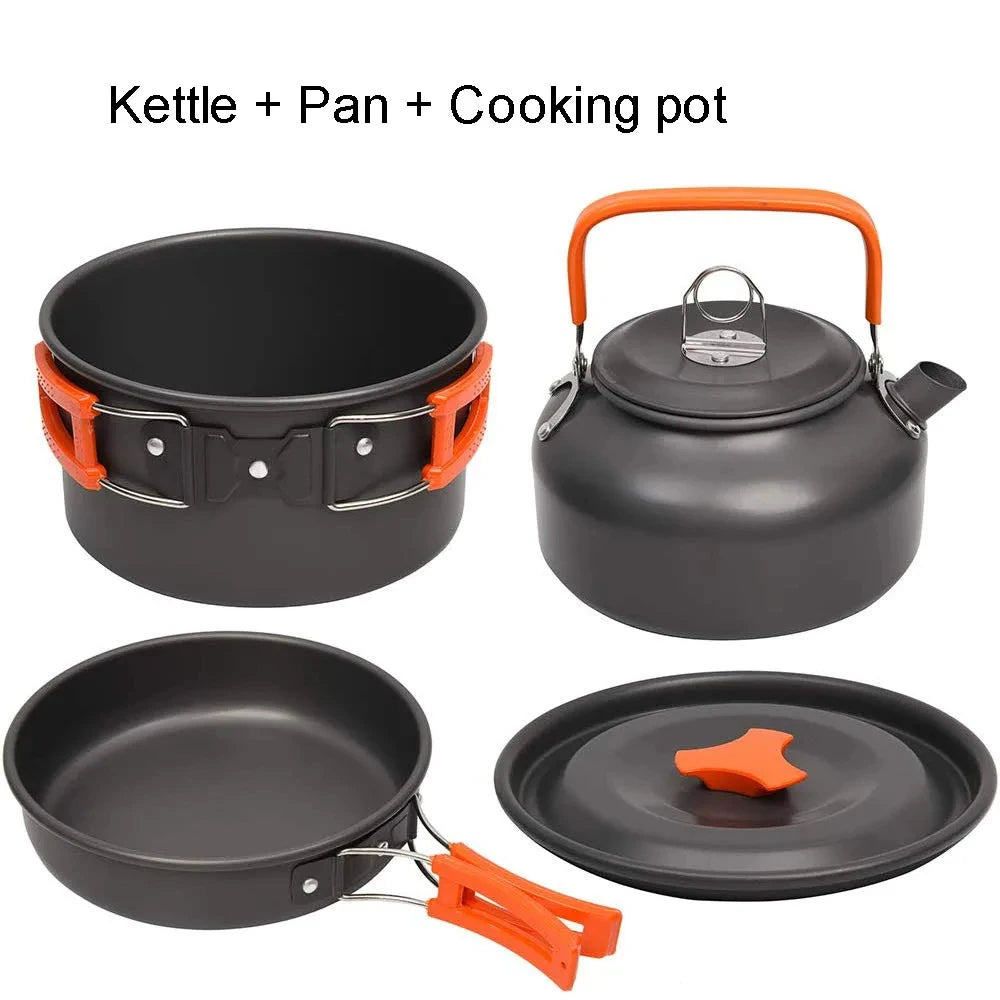 Camping Cookware Set for 2–3 People – Non-Stick