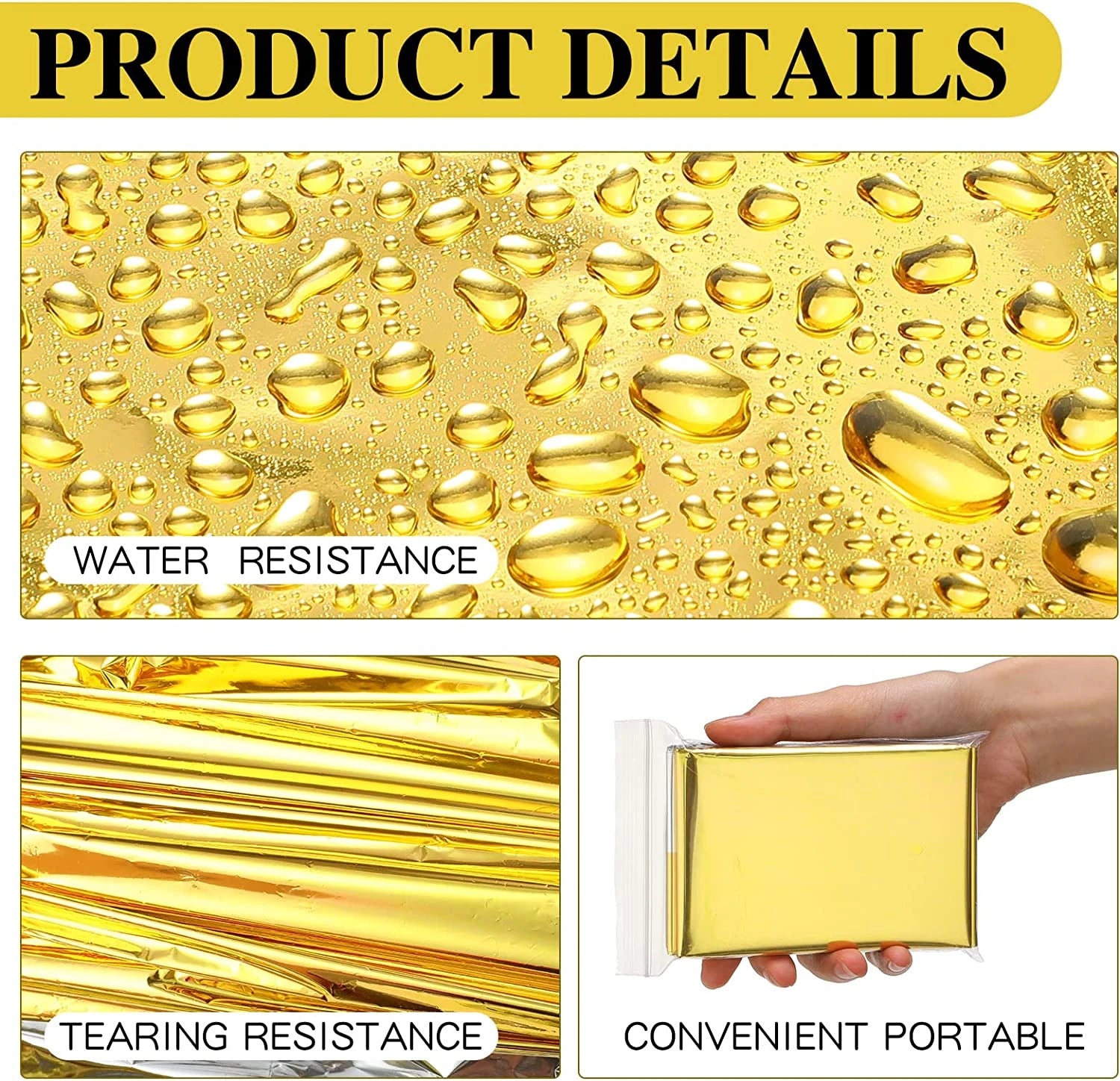 Emergency Survival Blanket – Waterproof Thermal Foil