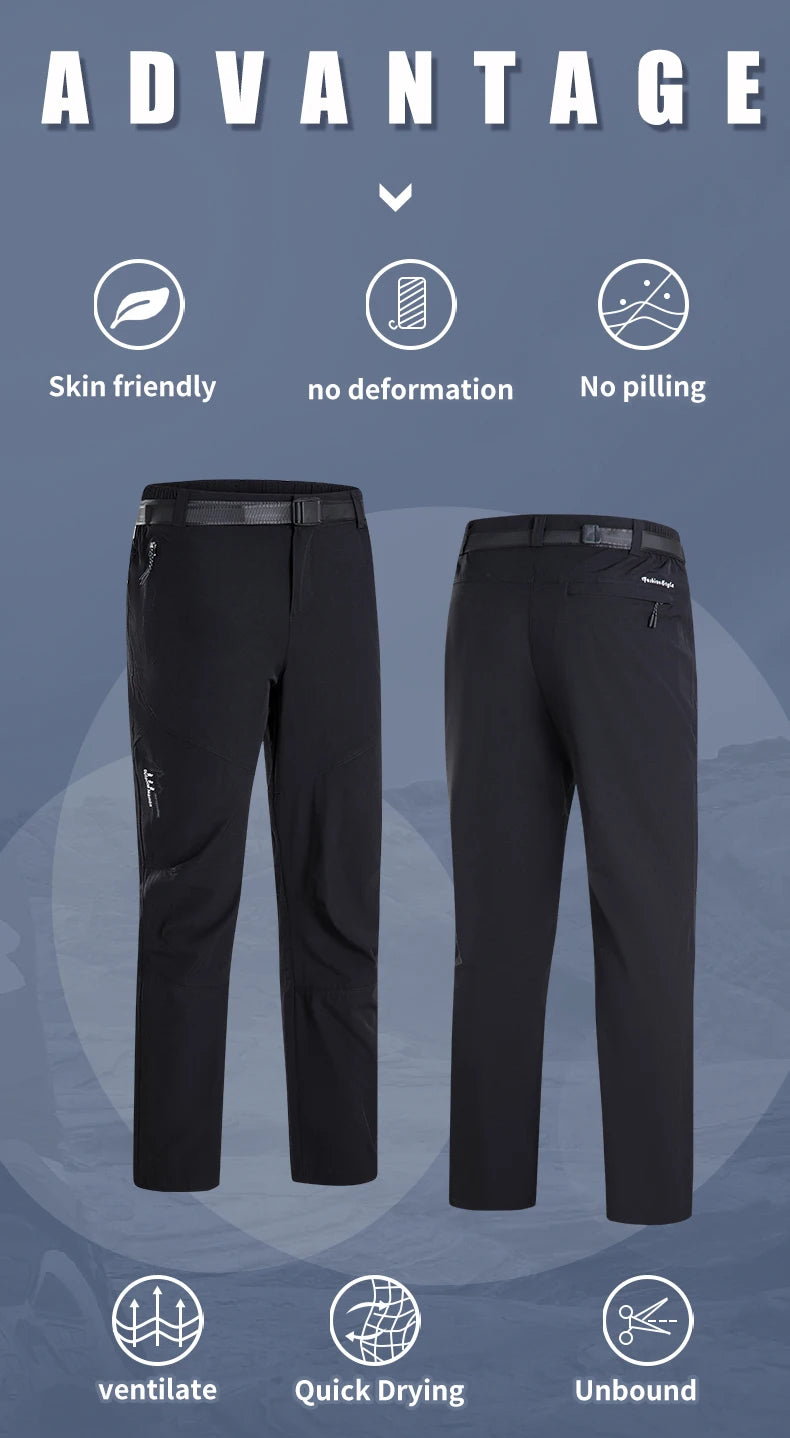 LNGXO Men’s Quick-Dry Waterproof Hiking Pants