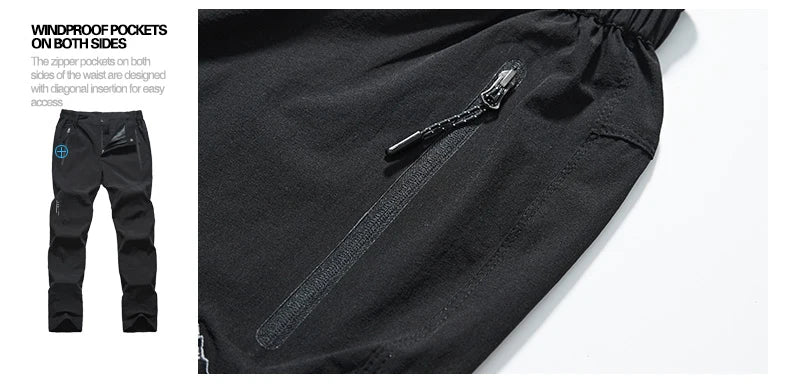 LNGXO Men’s Quick-Dry Waterproof Hiking Pants