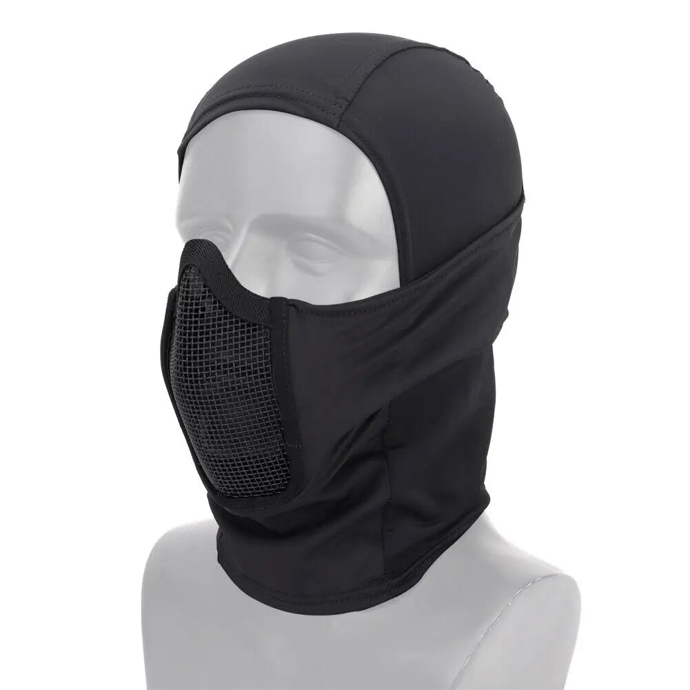 Tactical Half-Face Balaclava Mask – Breathable Mesh