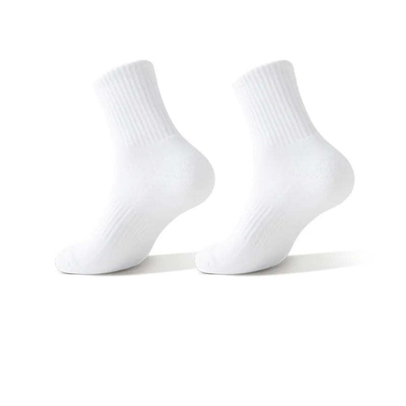 Men’s Moisture-Wicking Cotton Hiking Socks – 5 Pairs