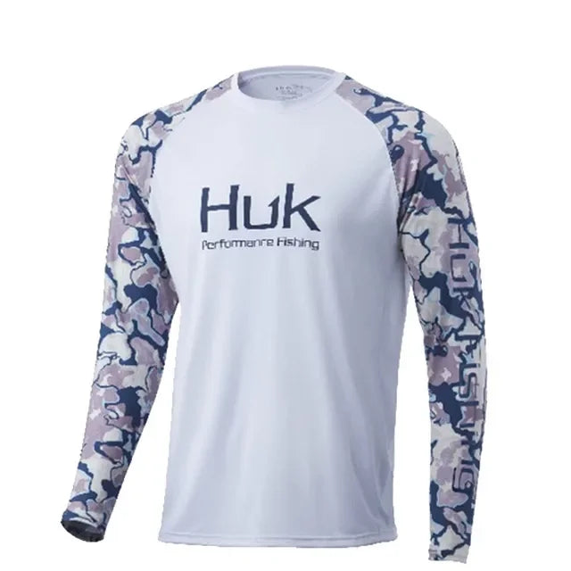HUK Men’s Long Sleeve UV Protection Fishing Shirt