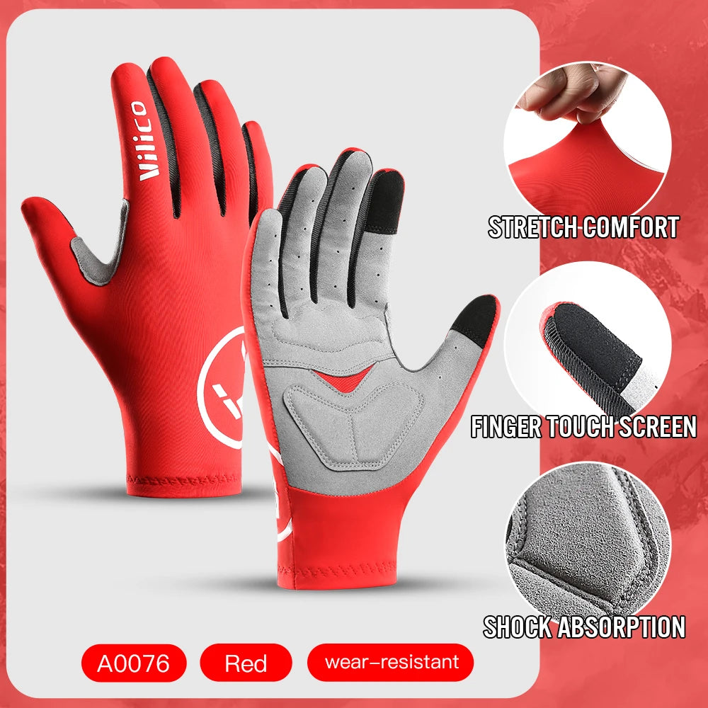 Touchscreen Gel Cycling Gloves – Full & Half Finger
