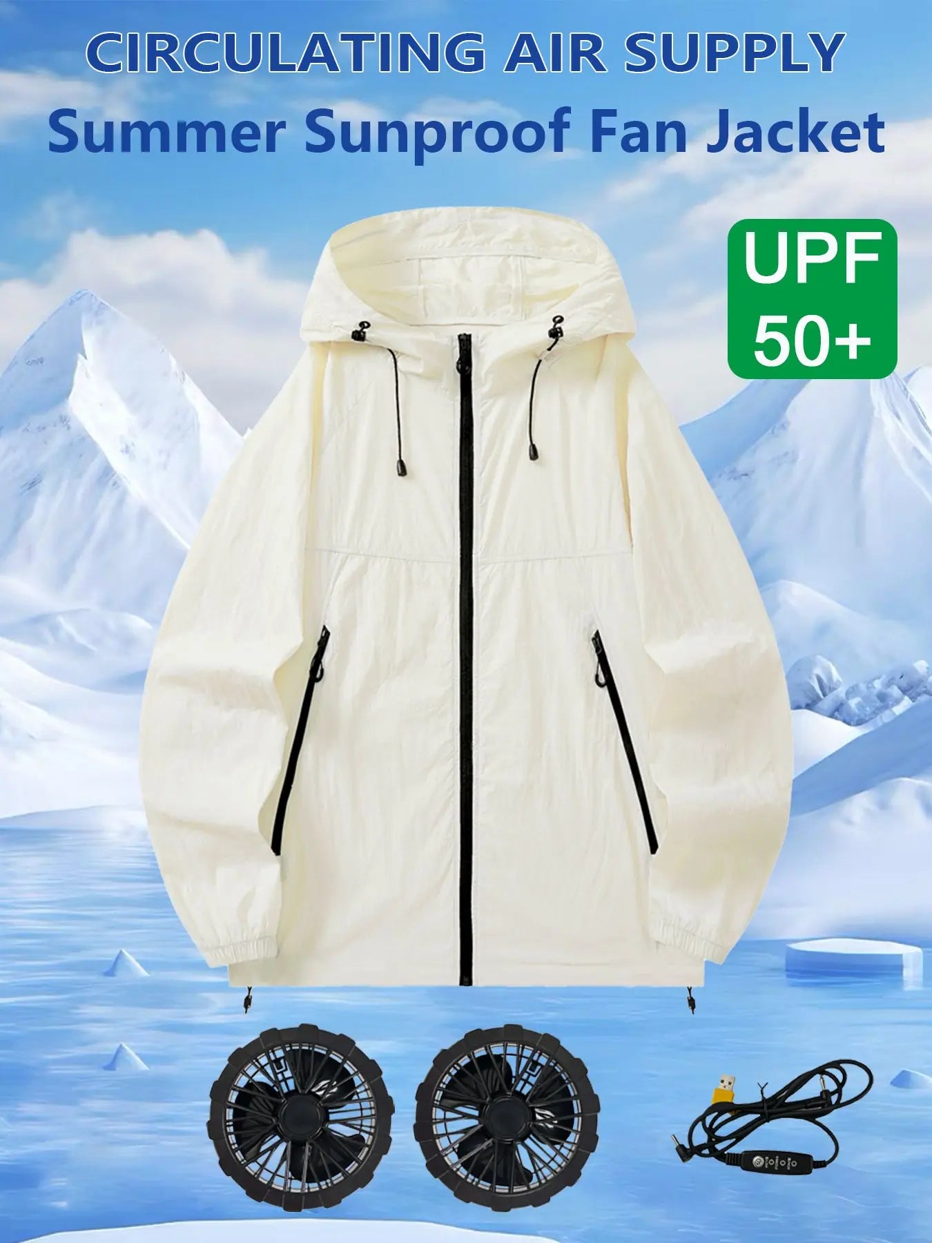 Summer Cooling Vest with Built-in Fan for Outdoor Work