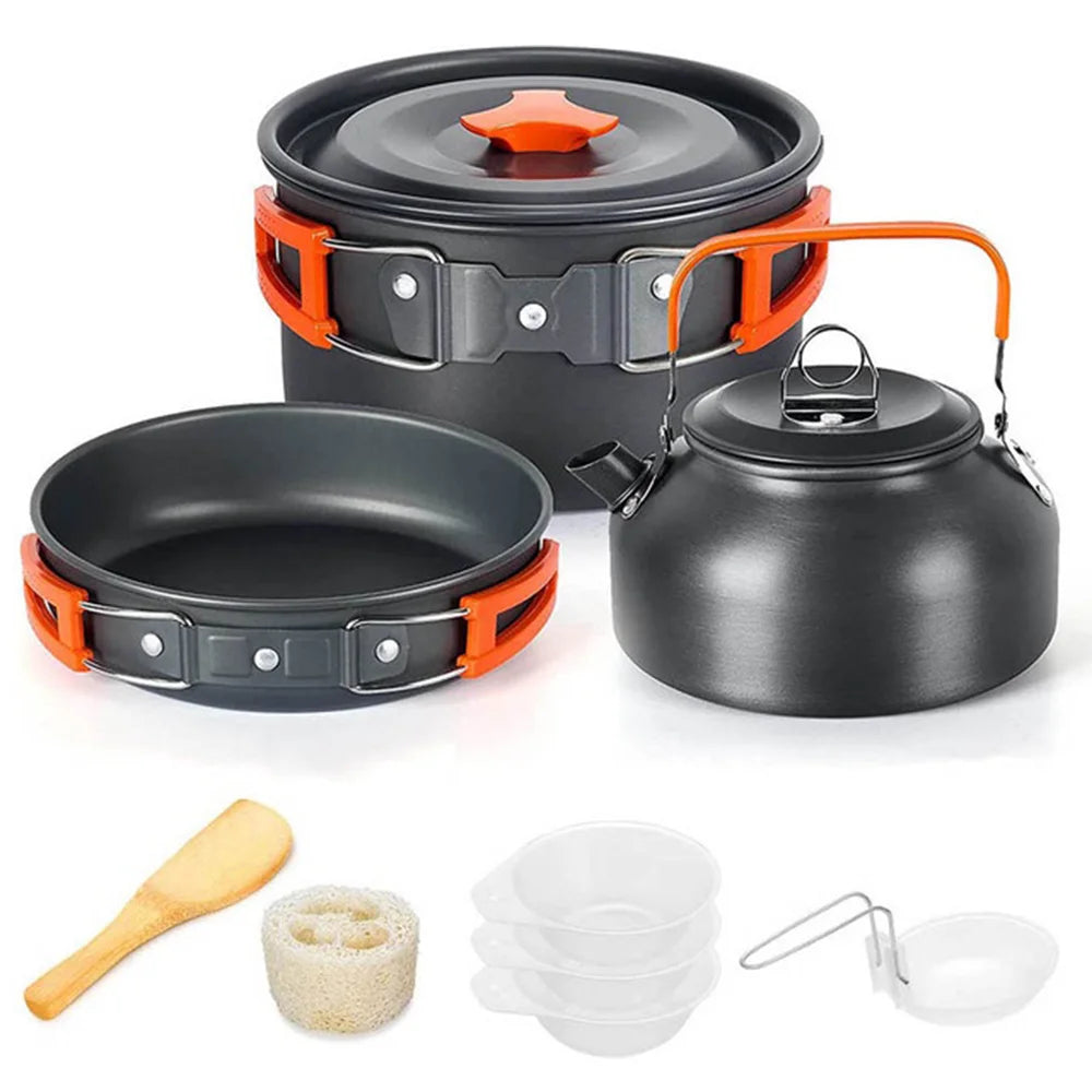 Camping Cookware Set for 2–3 People – Non-Stick