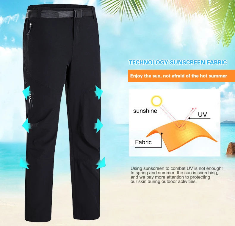 LNGXO Men’s Quick-Dry Waterproof Hiking Pants