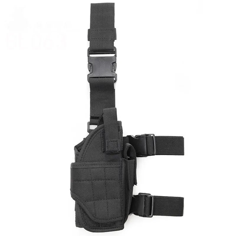 Universal left and right pistol holster tactical tornado leg style thigh holster hunting air gun Glock pistol clip bag