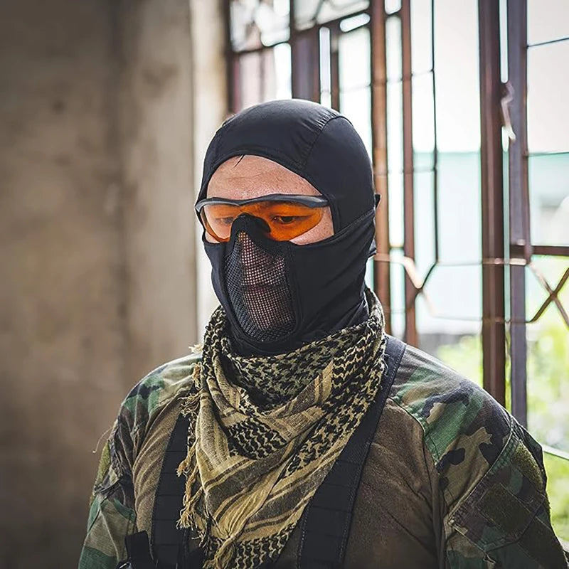 Tactical Half-Face Balaclava Mask – Breathable Mesh