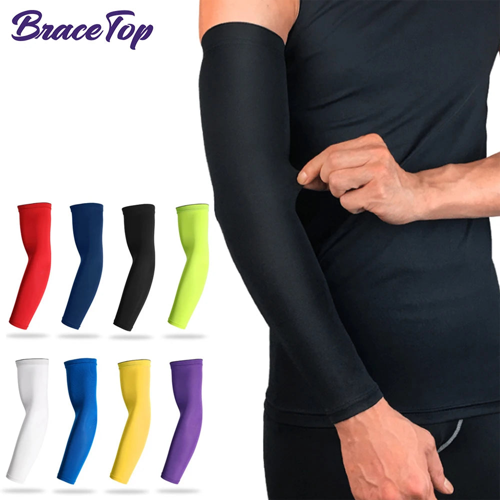 BraceTop UV Protection Sports Cooling Arm Sleeves