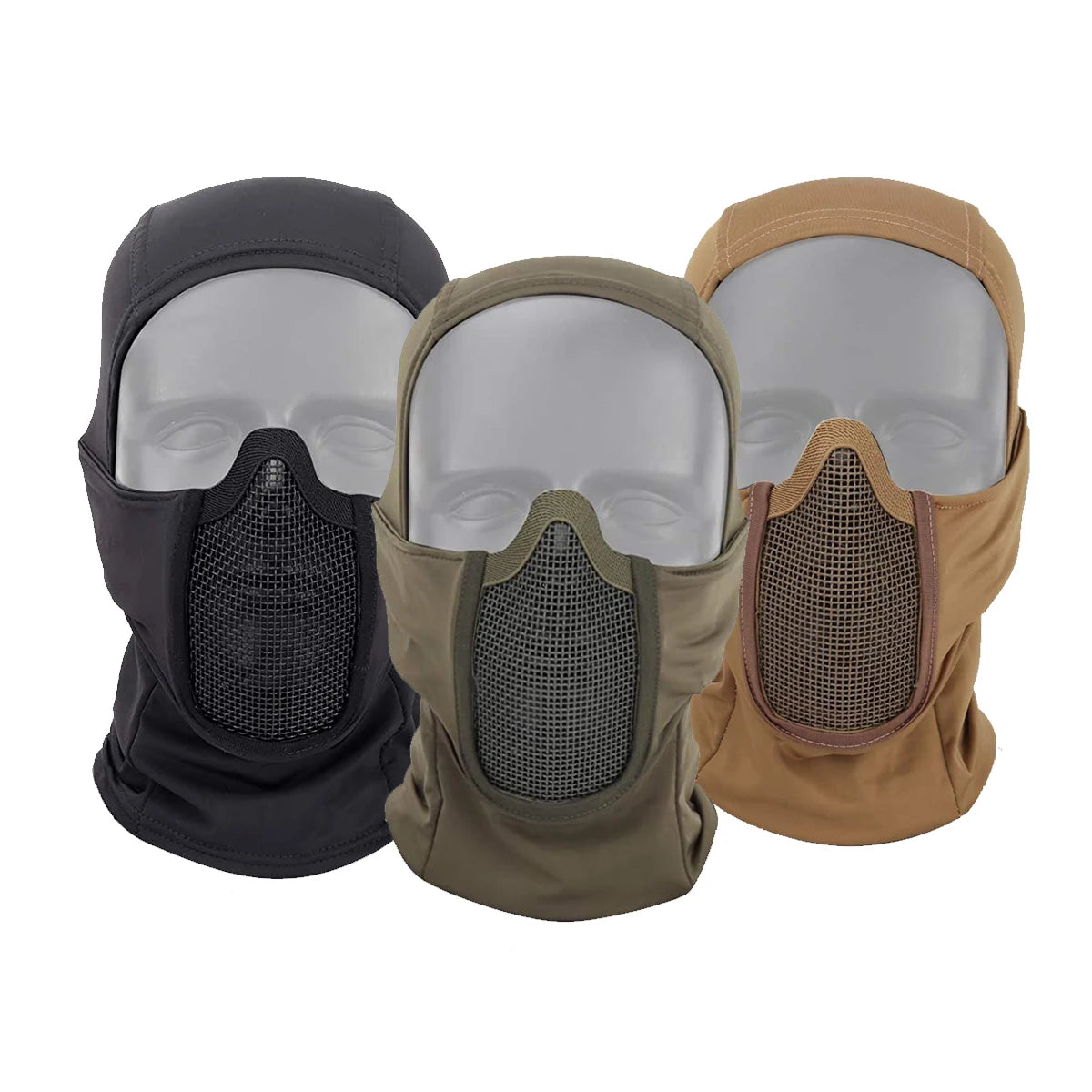 Tactical Half-Face Balaclava Mask – Breathable Mesh