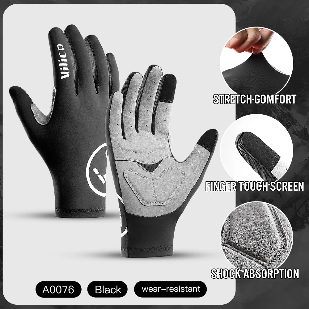 Touchscreen Gel Cycling Gloves – Full & Half Finger