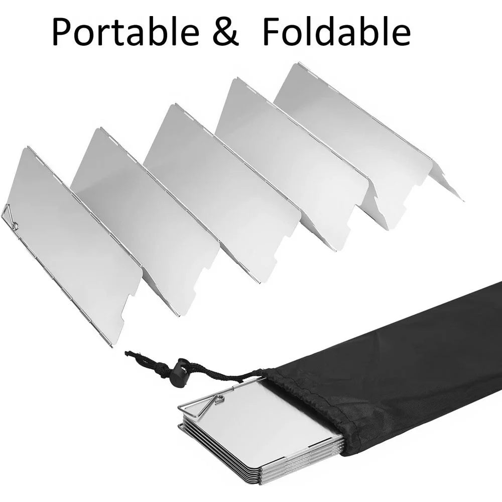Aluminum Alloy Windshield for Gas Stove – Camping Cooking