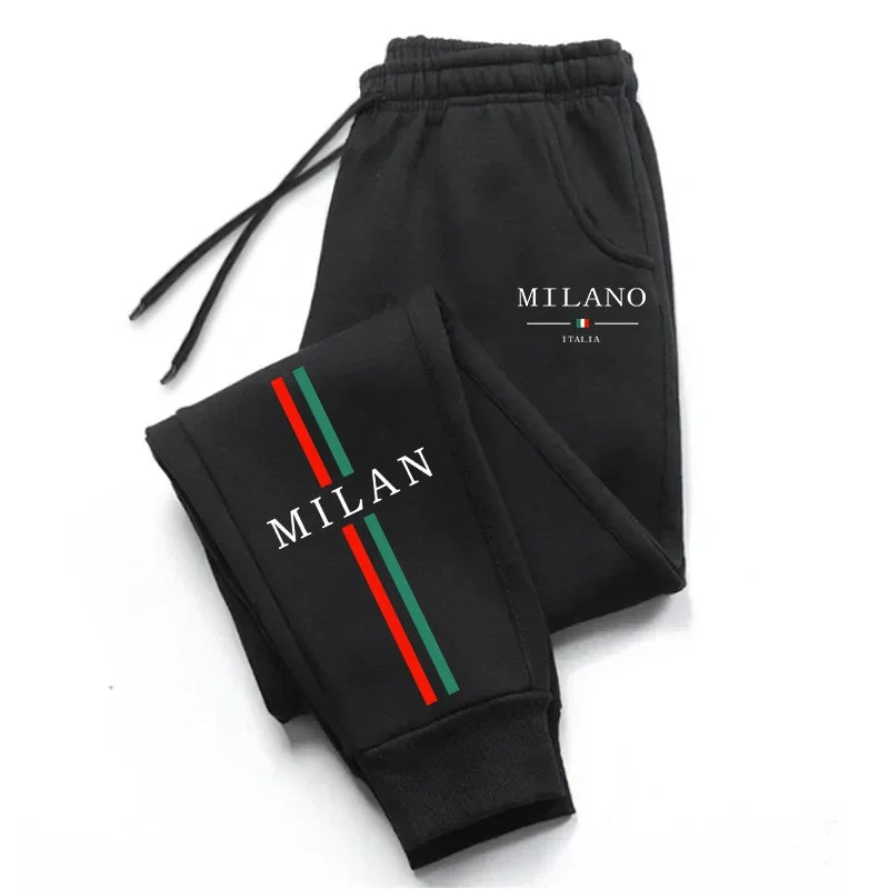Milan City Printed Jogger Pants for Men – High Quality Autumn Fashion Streetwear