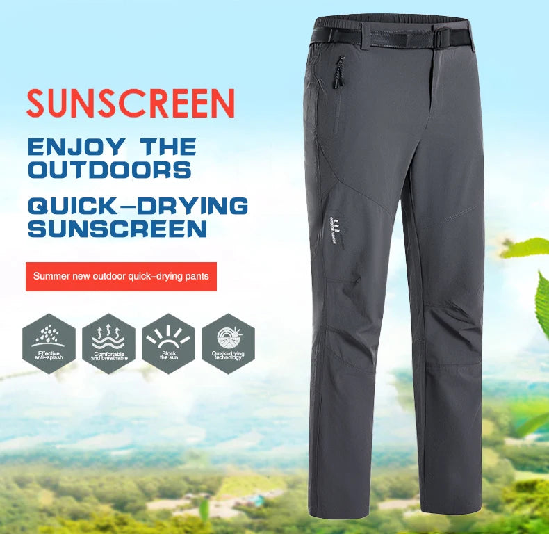 LNGXO Men’s Quick-Dry Waterproof Hiking Pants
