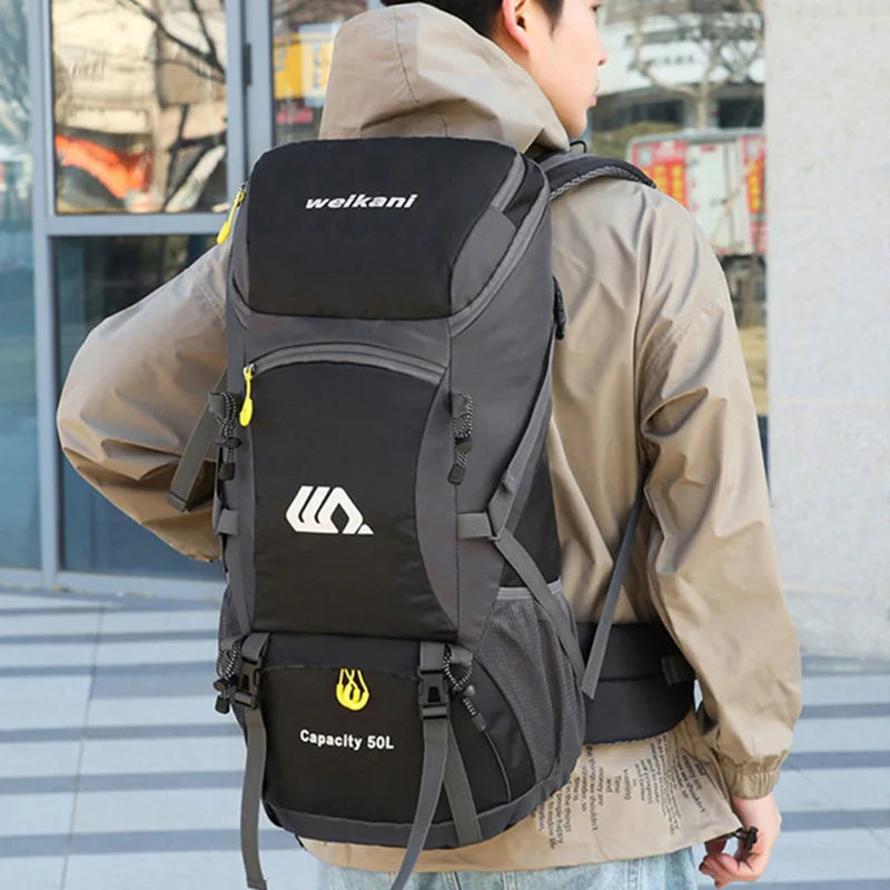 50L Waterproof Travel & Hiking Backpack