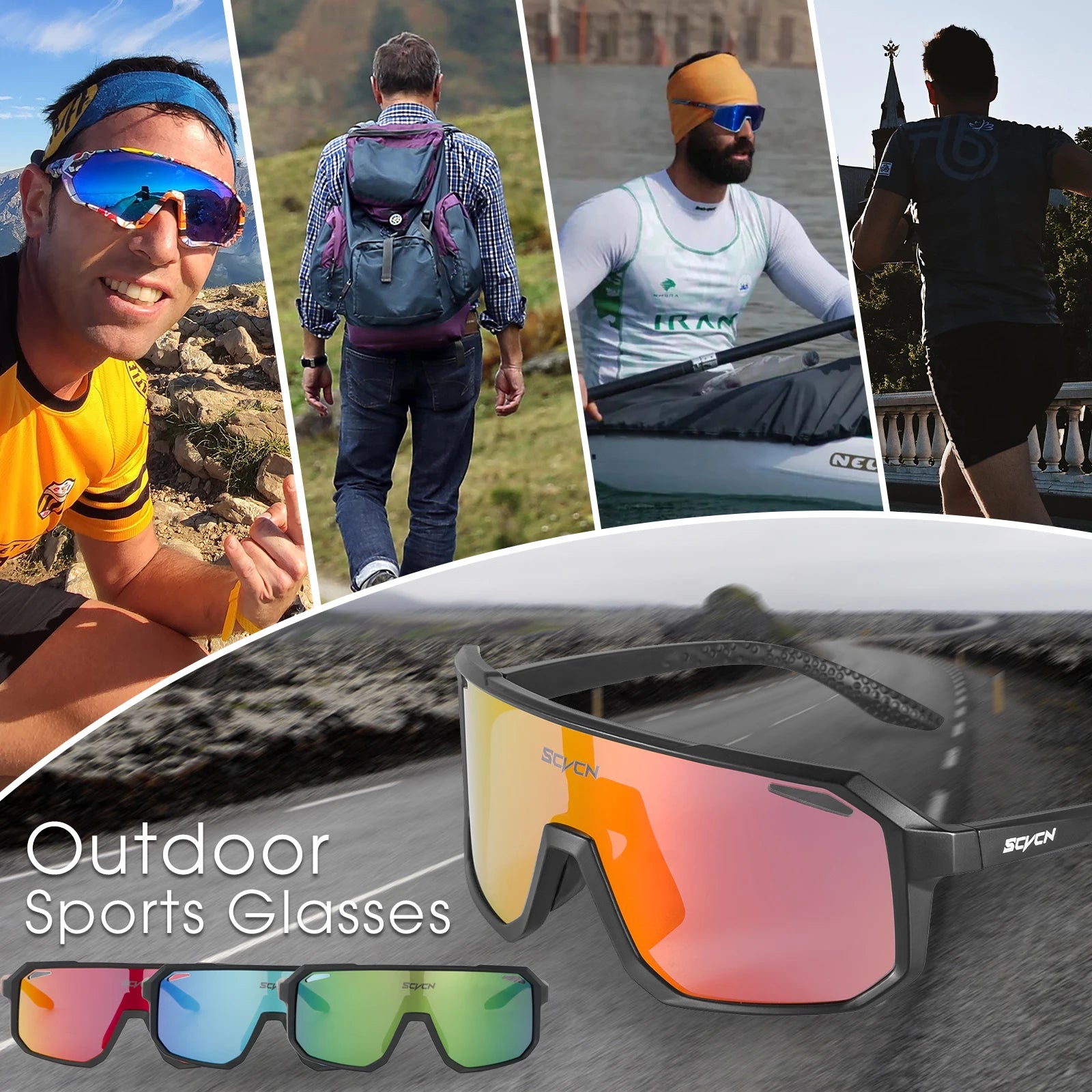 SCVCN Cycling Sunglasses UV400 – Men & Women