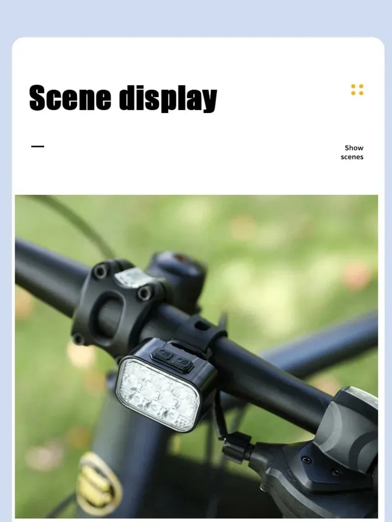 BUCKLOS USB Rechargeable LED Bike Lights – Front & Rear