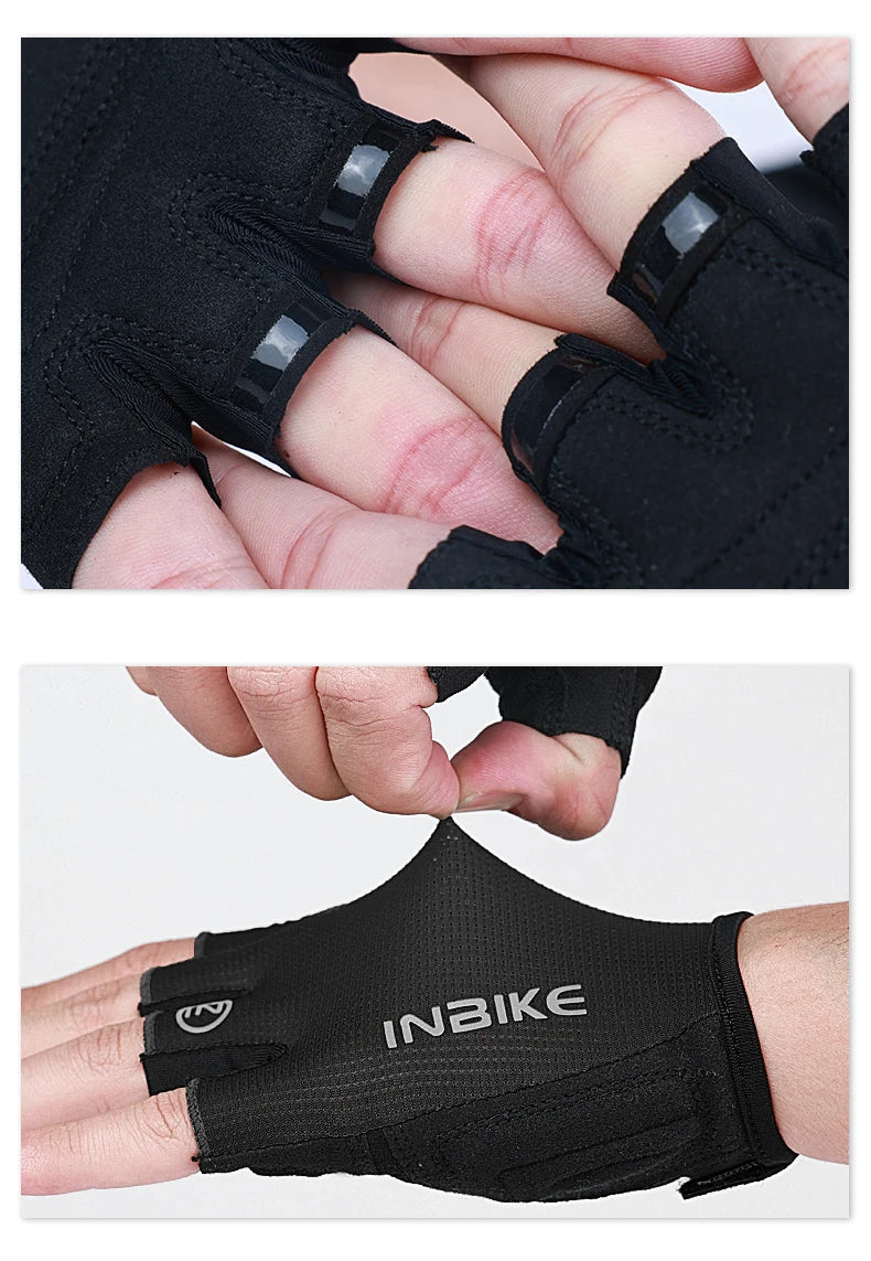 INBIKE Half-Finger Shock-Absorption Cycling Gloves