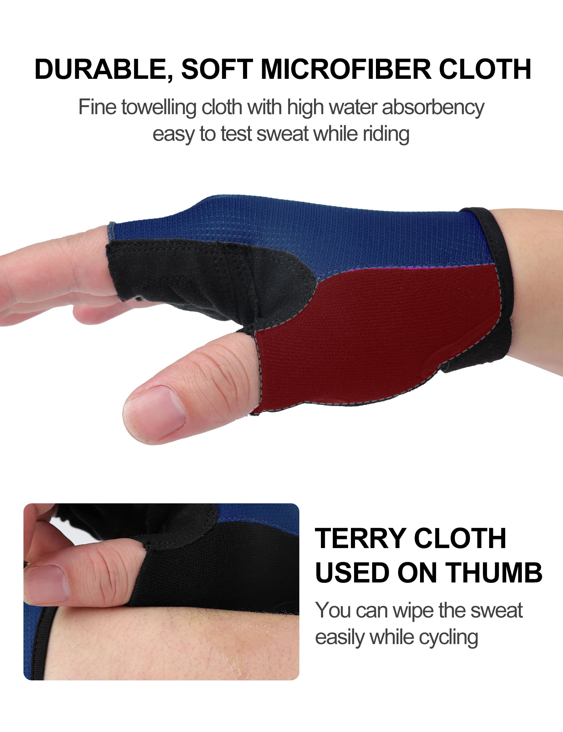 INBIKE Half-Finger Shock-Absorption Cycling Gloves