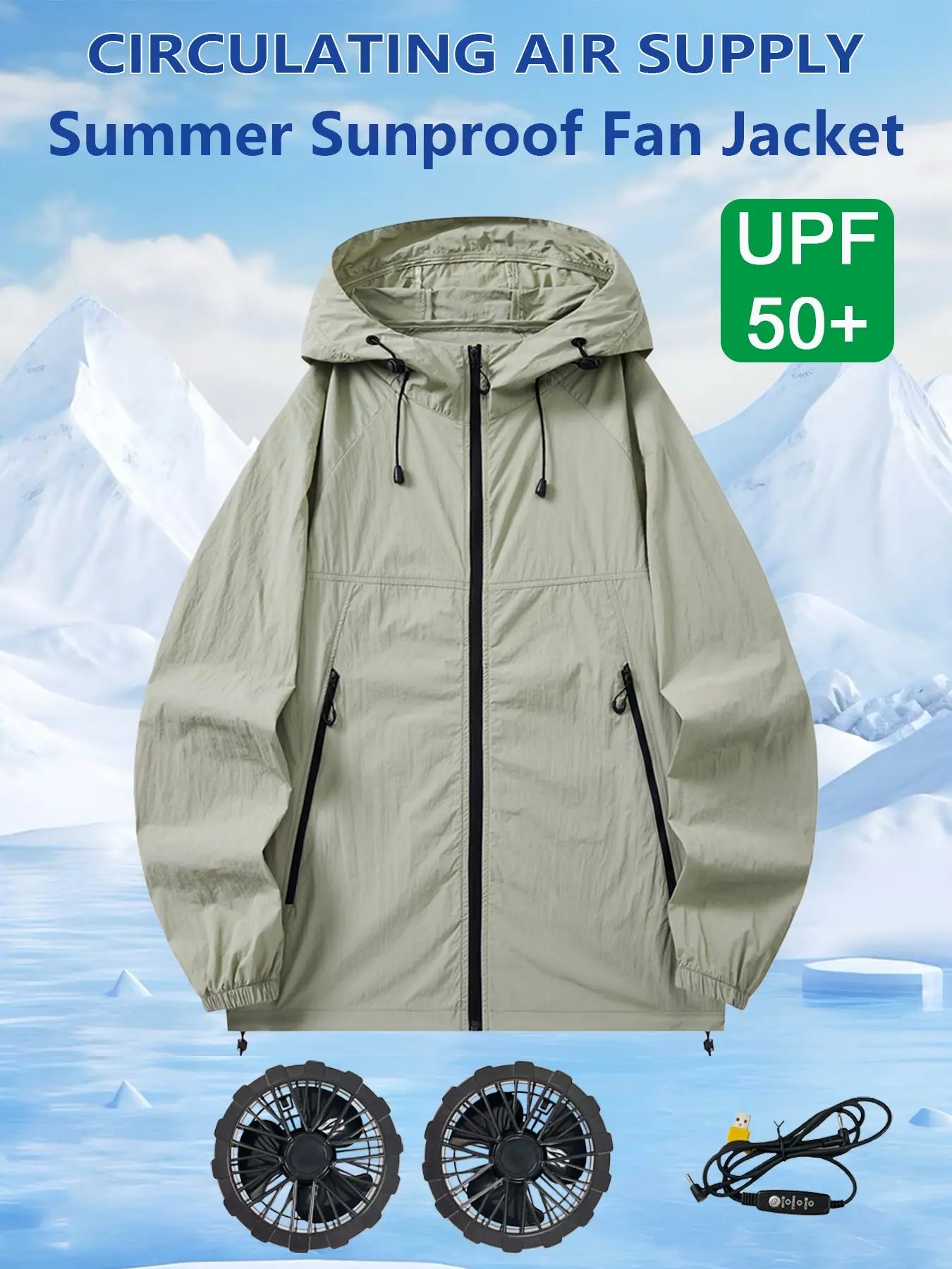 Summer Cooling Vest with Built-in Fan for Outdoor Work