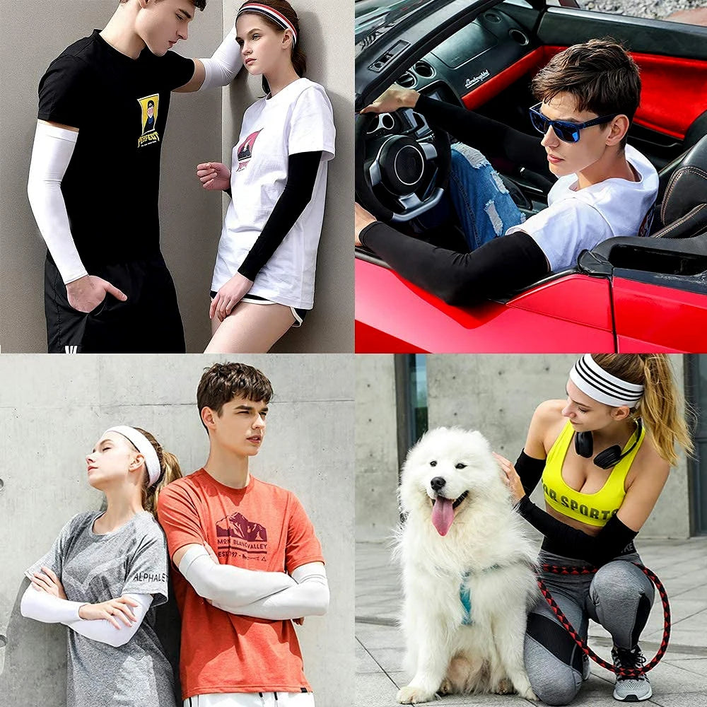 BraceTop UV Protection Sports Cooling Arm Sleeves