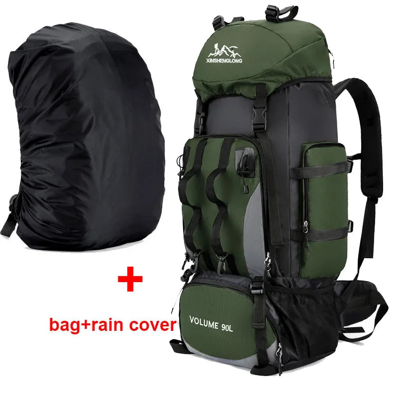 90L Waterproof Hiking & Camping Backpack
