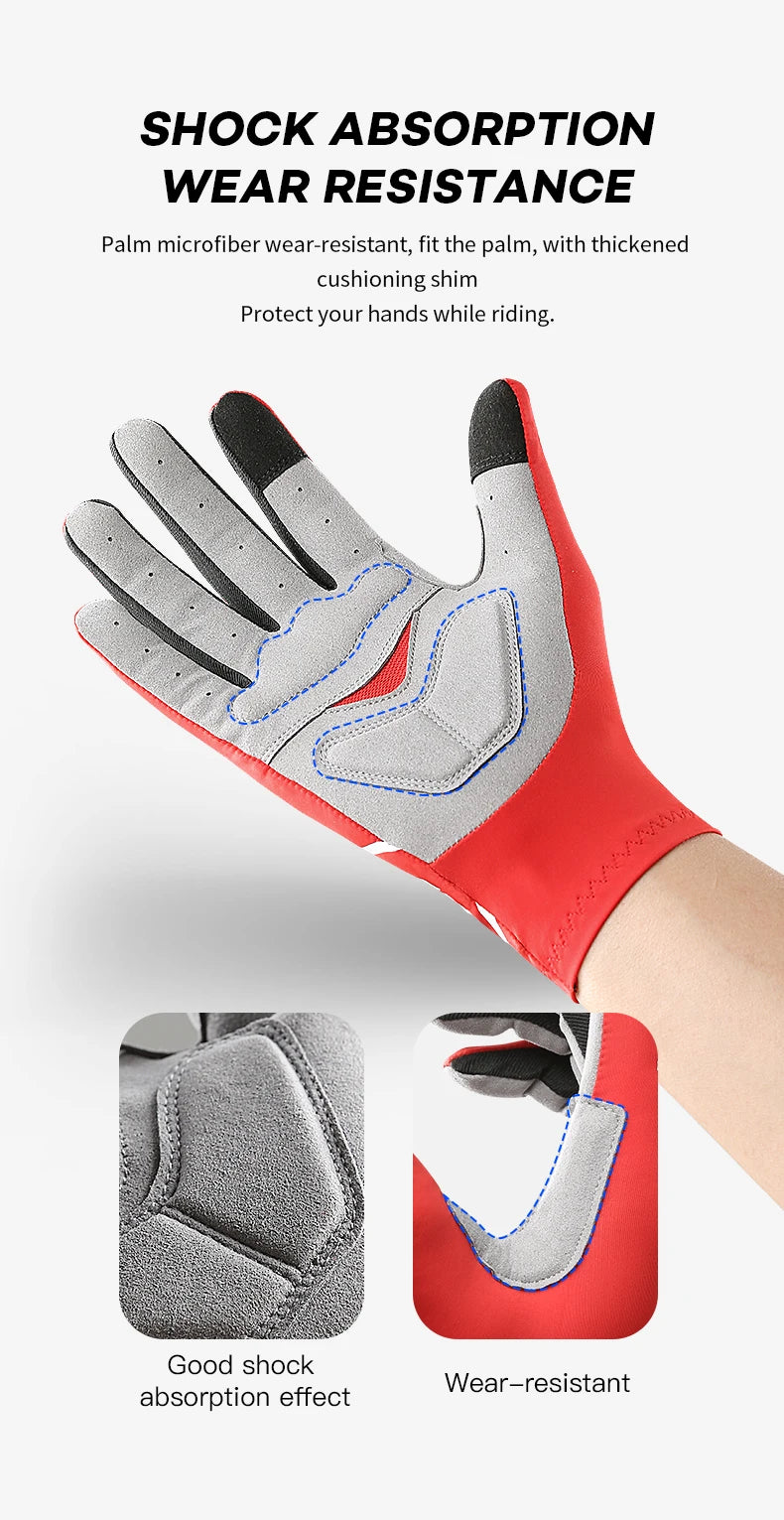 Touchscreen Gel Cycling Gloves – Full & Half Finger