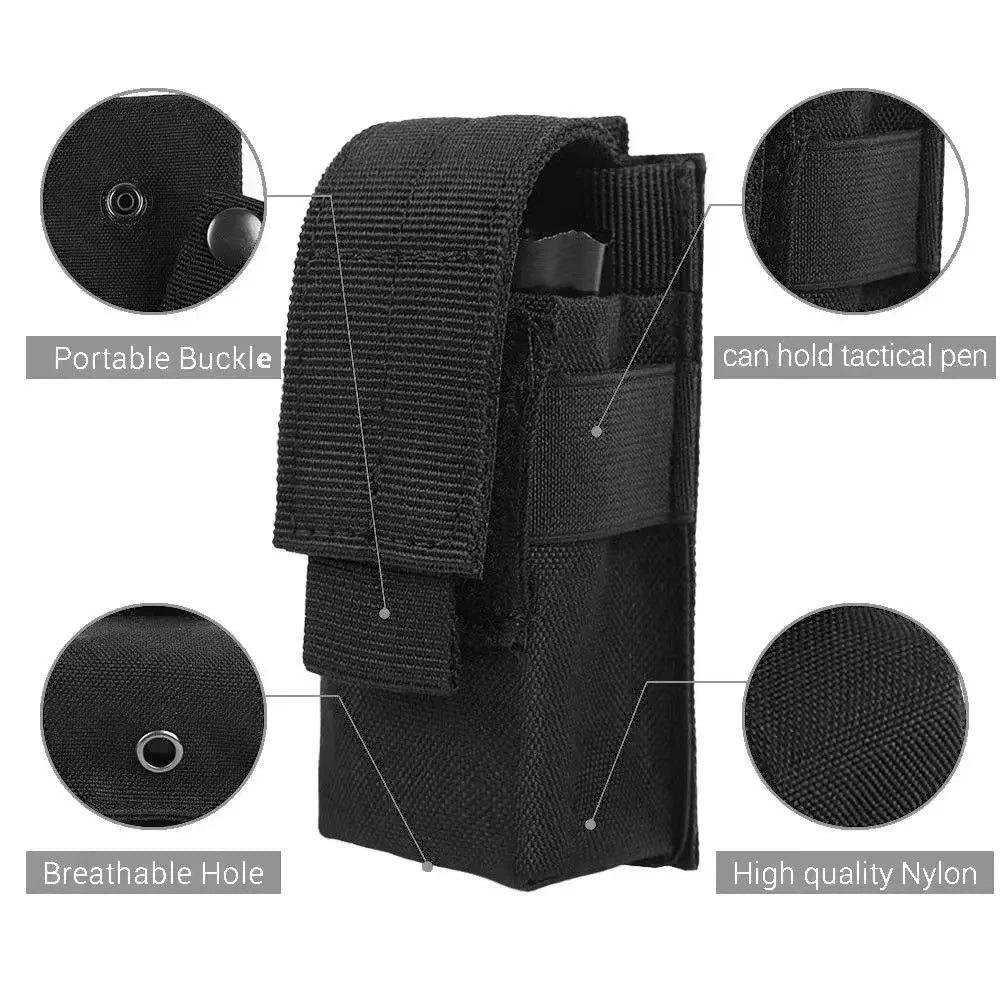 DIZETION Tactical MOLLE Flashlight Pouch