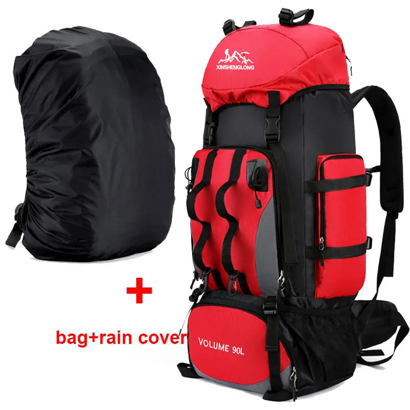 90L Waterproof Hiking & Camping Backpack