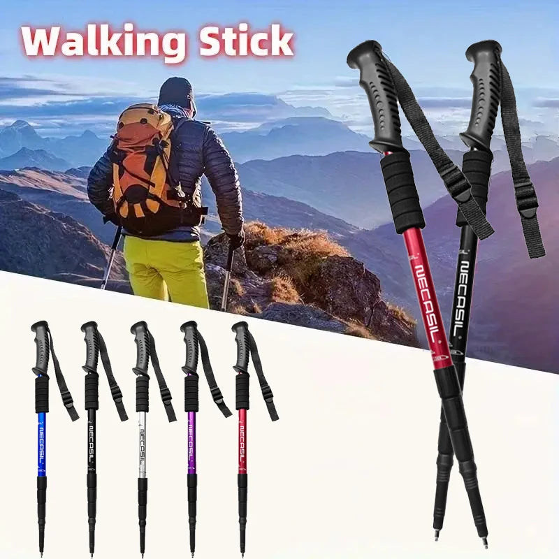 Adjustable Aluminum Folding Hiking Stick