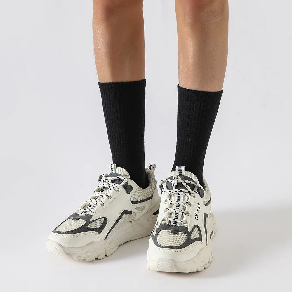 Men’s Moisture-Wicking Cotton Hiking Socks – 5 Pairs