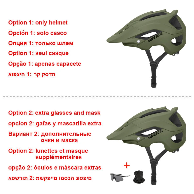 SUPERIDE In-Mold MTB & Road Bike Helmet