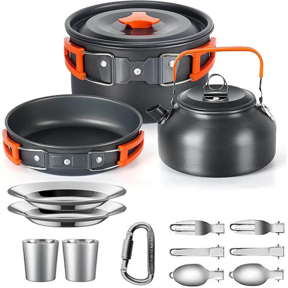 Camping Cookware Set for 2–3 People – Non-Stick