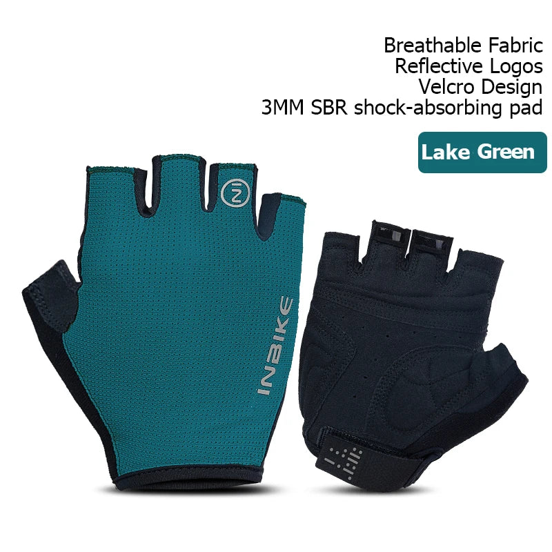 INBIKE Half-Finger Shock-Absorption Cycling Gloves