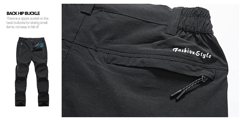 LNGXO Men’s Quick-Dry Waterproof Hiking Pants