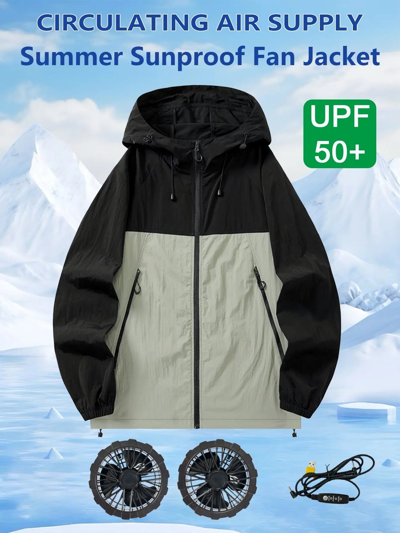 Summer Cooling Vest with Built-in Fan for Outdoor Work