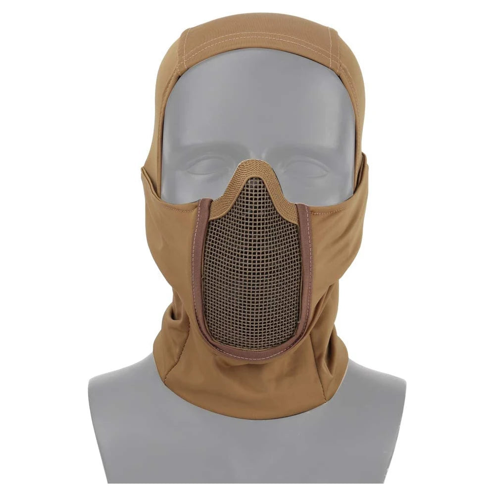 Tactical Half-Face Balaclava Mask – Breathable Mesh