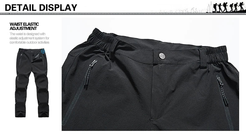 LNGXO Men’s Quick-Dry Waterproof Hiking Pants