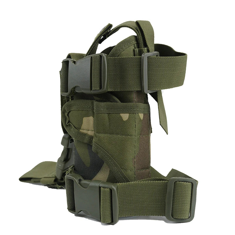 Universal left and right pistol holster tactical tornado leg style thigh holster hunting air gun Glock pistol clip bag