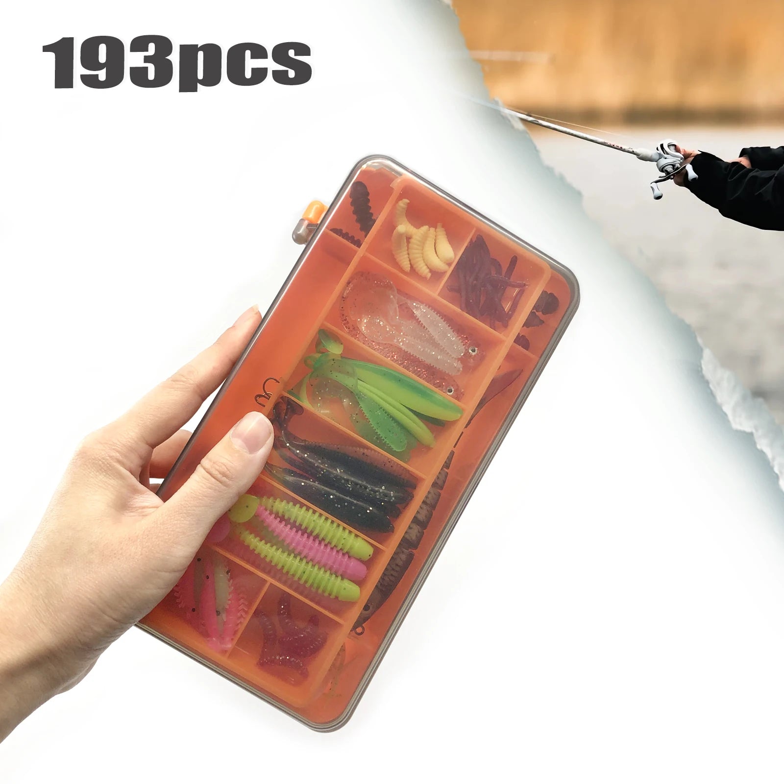 Multi-Lure Fishing Set with Tackle Box