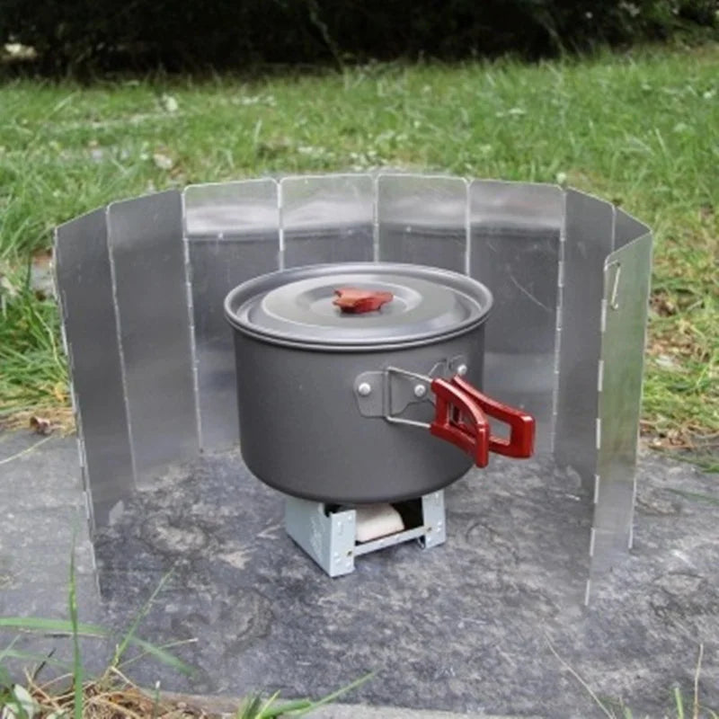 Aluminum Alloy Windshield for Gas Stove – Camping Cooking