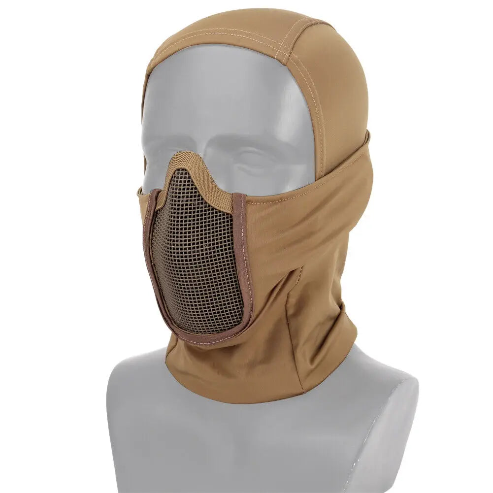 Tactical Half-Face Balaclava Mask – Breathable Mesh