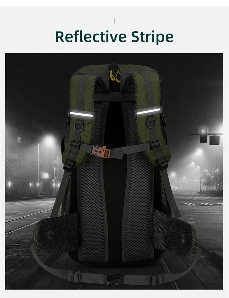 50L Waterproof Travel & Hiking Backpack